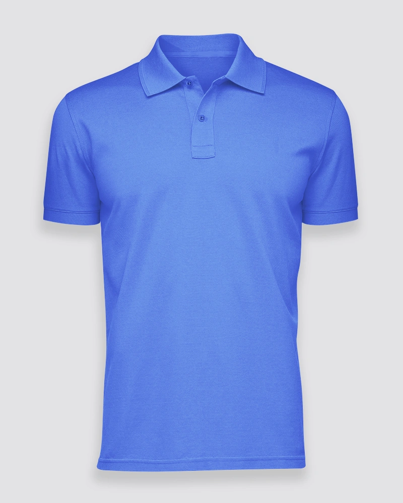 Men-Polo-Royal-blue Royal Blue Polo T-Shirt - Image 1