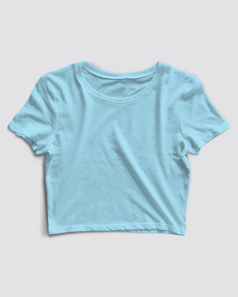 Sky Blue Crop Top Sky Blue Crop Top - Image 1